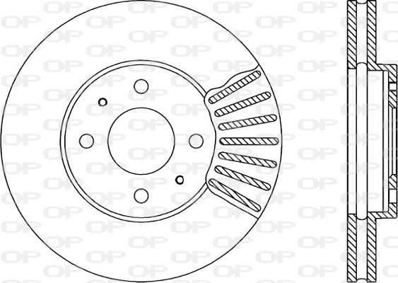 OPEN PARTS Тормозной диск BDR1399.20